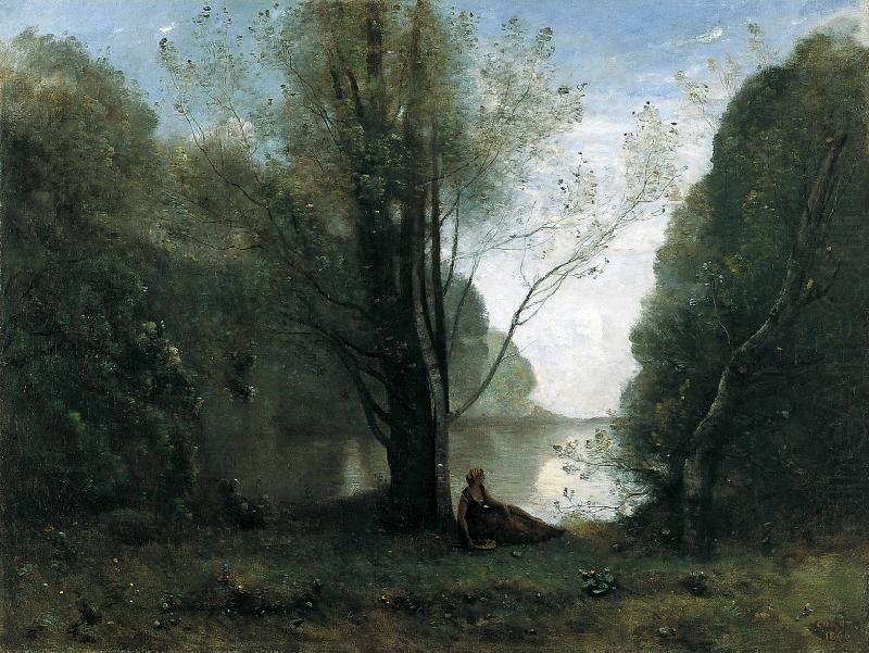 Jean-Baptiste-Camille Corot The Solitude oil painting picture